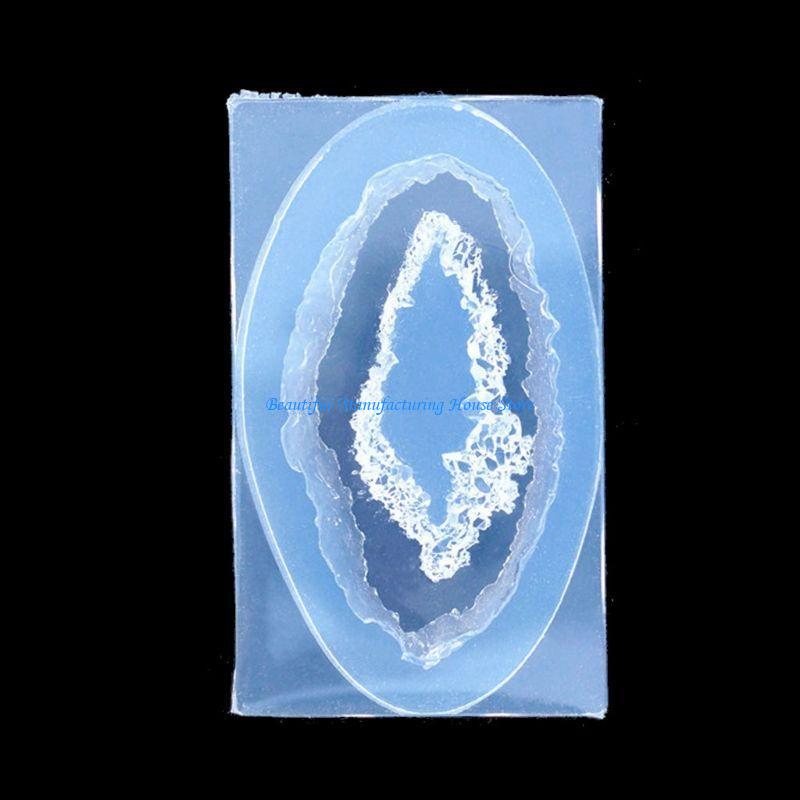 Geode Mold Silicone - E56A قالب كتلة الصخور الكوارتز DIY