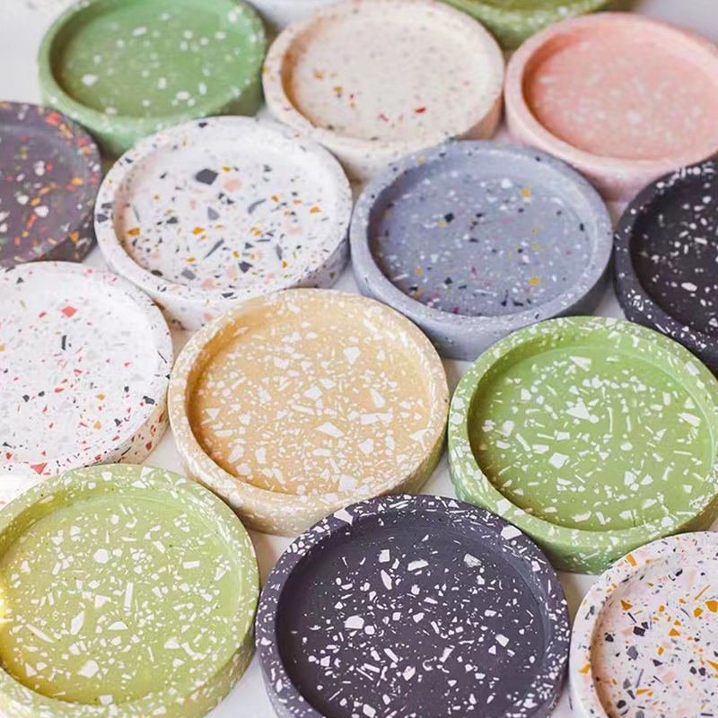 Coaster Mold Round - صينية مستديرة قوالب الاسمنت قوالب السيليكون