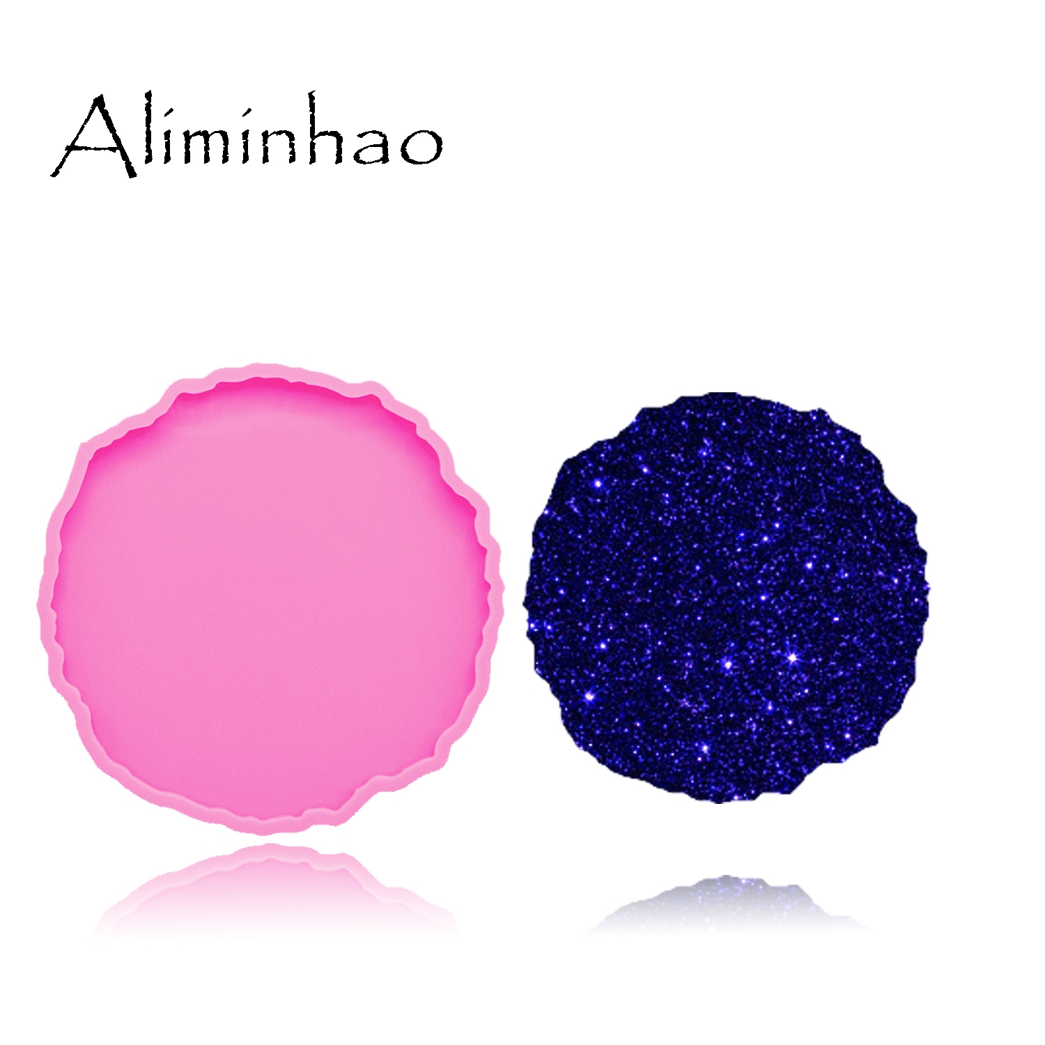 Geode Mold Silicone - قوالب سيليكون مستديرة DY0278 ، قوالب