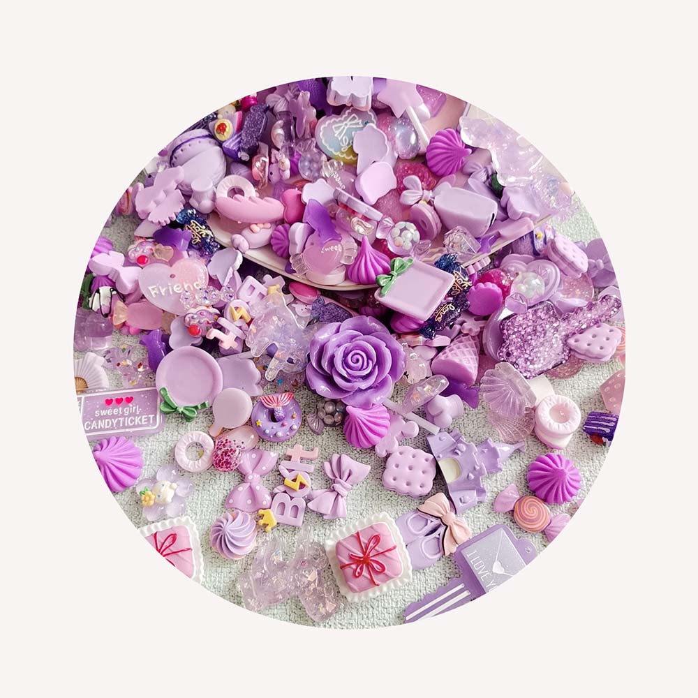 Resin Crafts - إكسسوارات حرفية لتزيين الهواتف المحمولة والمجوهرات،
