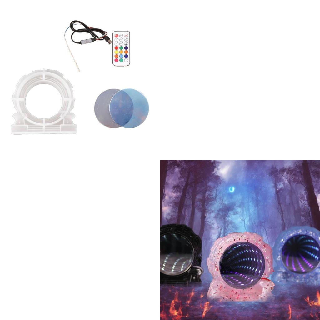 Resin Craft Genshin - قالب صب من السيليكون بمرآة عميقة