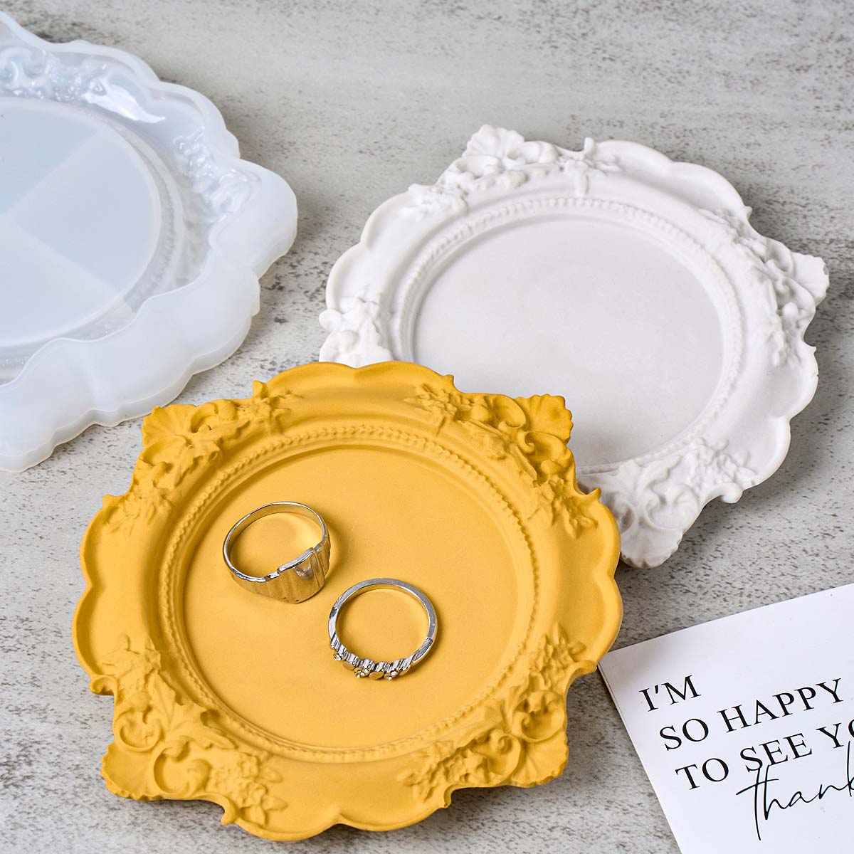 قالب سيليكون دائري لصنع صينية  - مراجعة Coaster Mold Round وسعره