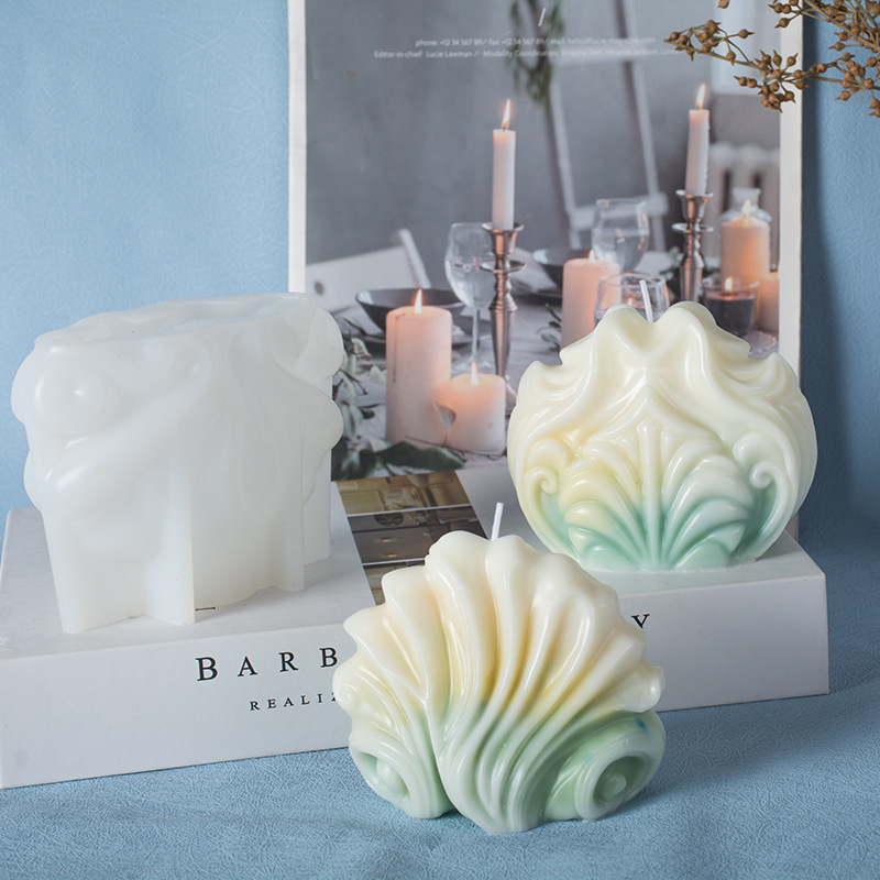 المحيط قذيفة شمعة قوالب السيلي - مراجعة Resin Ocean Wave Mold وسعره
