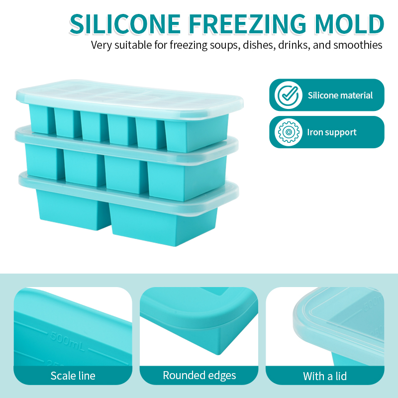 قالب صينية فريزر سيليكون مكون  - مراجعة Serving Tray Mold وسعره
