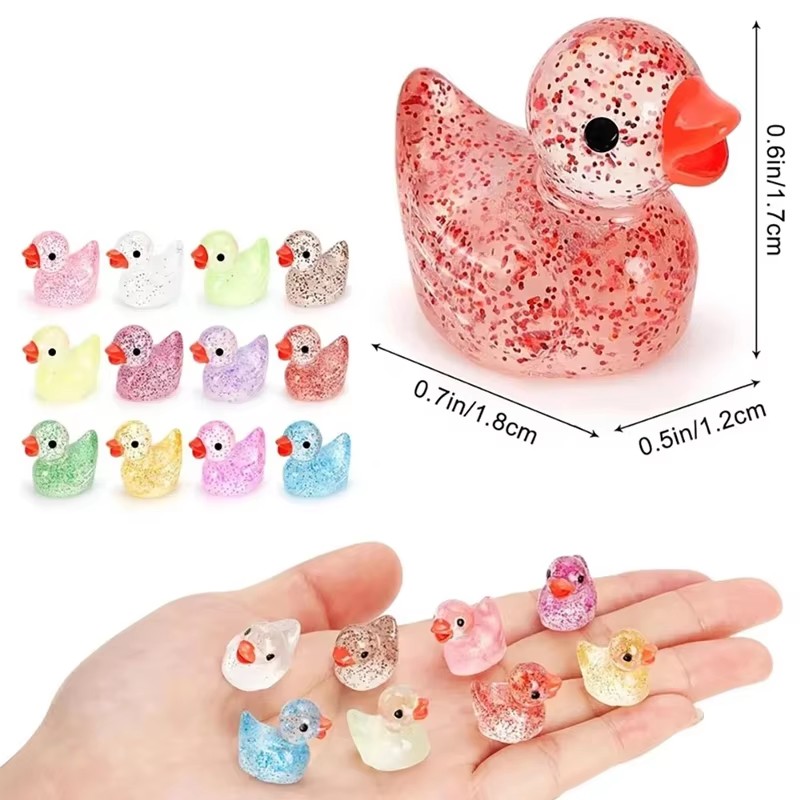 زينة صغيرة لطيفة على شكل بطة ص - مراجعة Resin Craft Material وسعره