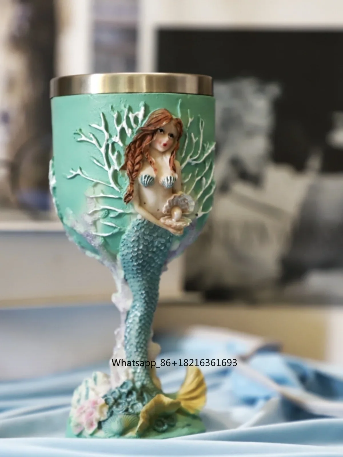 كأس نبيذ من الفولاذ المقاوم لل - مراجعة Resin Crafts وسعره