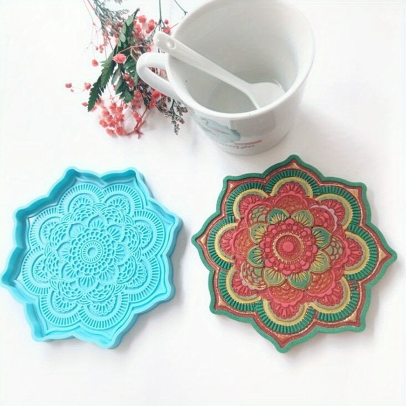 ماندالا كوستر قالب من السيليكو - مراجعة Coaster Mold Round وسعره