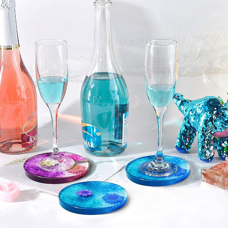 قالب سيليكون كوستر مستدير ومرب - مراجعة Resin Ocean Wave Mold وسعره